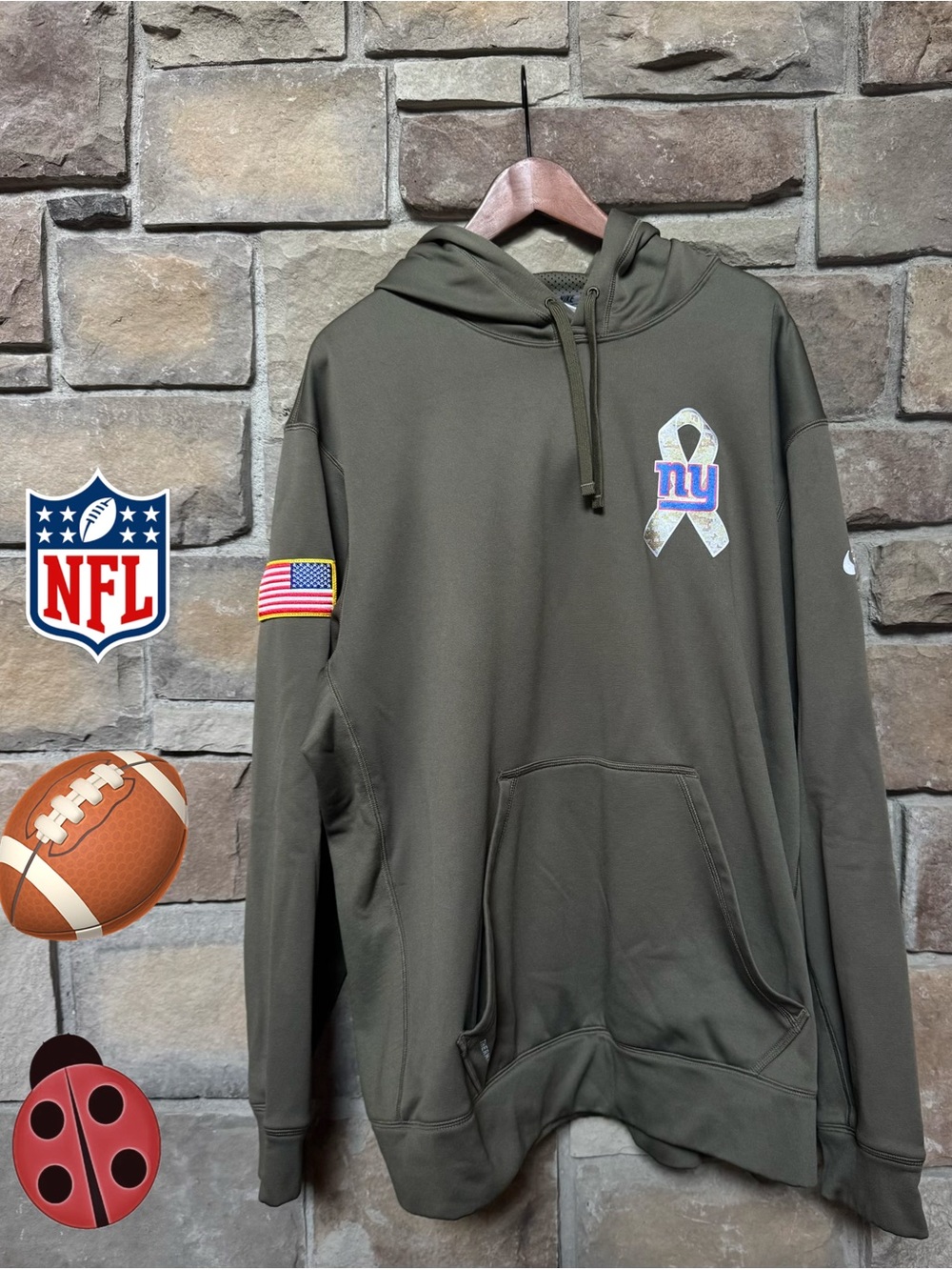 Nike ThermaFit Military Salute NY Football Giants -XXL